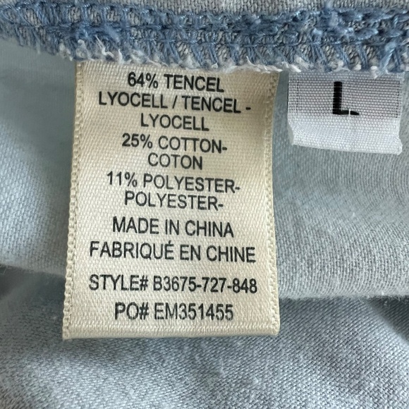 Bella Dahl Drawstring Tencel Jean Jogger Sz L - Picture 6 of 9